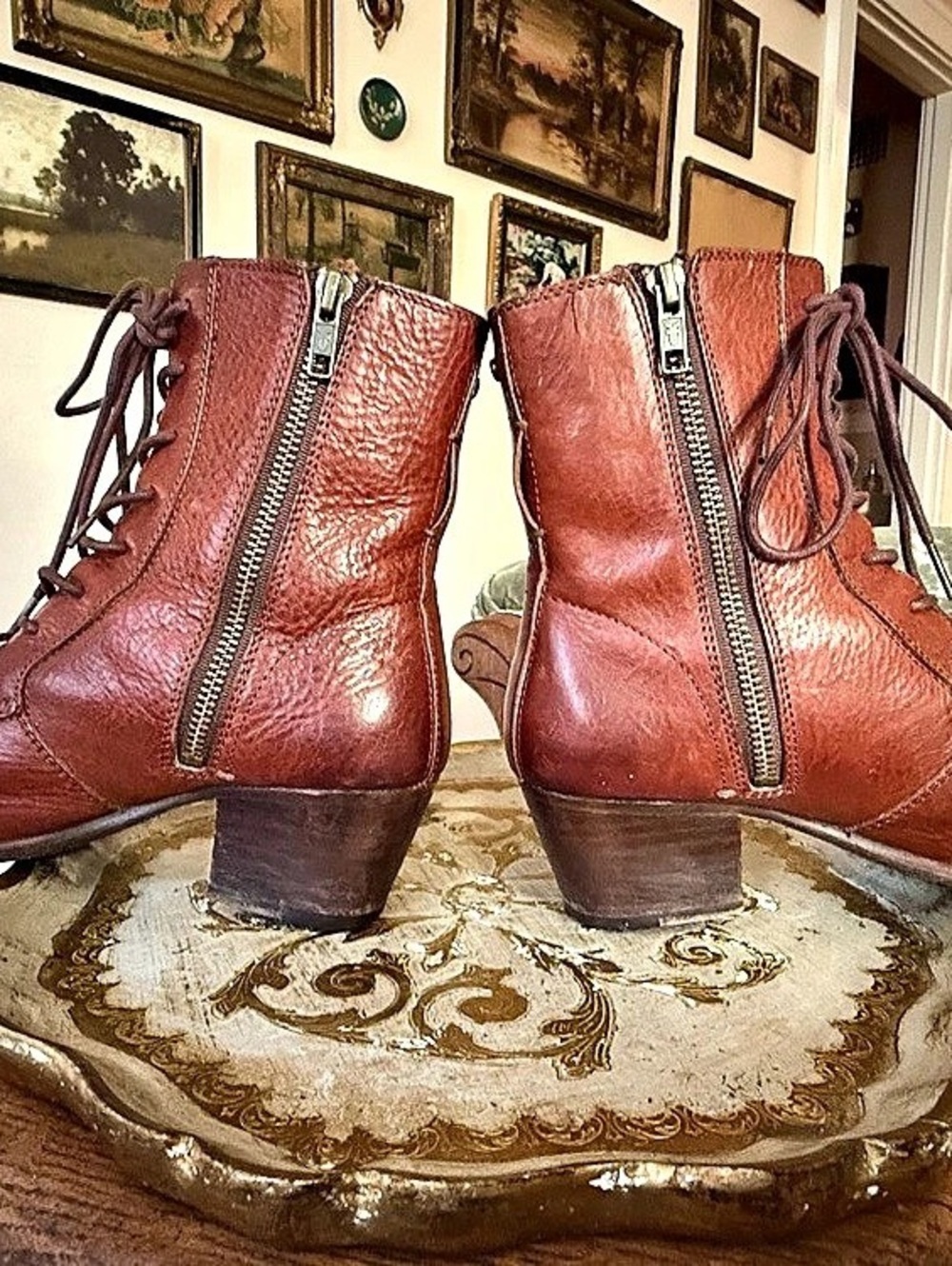 Frye Engineer 8R Brown Leather Ankle Boots US 6 B